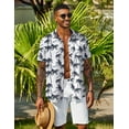 thumbnail image 5 of COOFANDY Casual Button Up Shirts for Men Short Sleeve Cruise Wear Clothing, 5 of 9