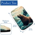 thumbnail image 4 of Sea Lion Soft Furry Printed Car Armrest Cover 12.5x8.2 Inch Comfortable Armrest Pad, 4 of 6