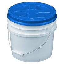 Bucket Kit, 3.5 Gallon Bucket with Blue Gamma Seal Screw-on threaded lid