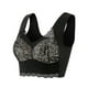thumbnail image 3 of Moda mujer encaje belleza espalda sólido correa abrigo más tamaño sujetador ropa interior Fridja  nalpqowj34289, 3 of 4