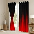 thumbnail image 5 of Black Red 30%-50% Blackout Curtains Abstract Gradient Stripes Curtains & Drapes,Vintage Ombre Art Striped Lines Geometric Window Curtains,Stripe Modern Curtains 52"Wx63"L, 5 of 5