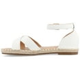 thumbnail image 3 of Journee Womens Lyddia Espadrille Flat Sandals, Widths Available, 3 of 9