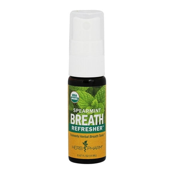 Herb Pharm - Breath Refresher Spray Spearmint - 0.47 fl. oz. Formerly Herbal Breath Tonic