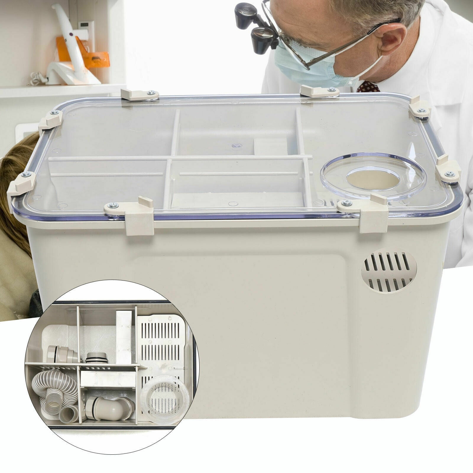 Durable Dental Lab Plaster Trap Filter in Standard Size for Gypsum Separation
