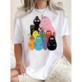 thumbnail image 1 of T-Shirt Graphique Femme Papa Boba Amusant et Coloré - Col Rond Manches Courtes, Mélange Polyester Extensible, Lavable en Machine - Parfait pour la Fête des Pères, Fête des Mères, Nouvel An, Fêtes de Printemps, 1 of 6