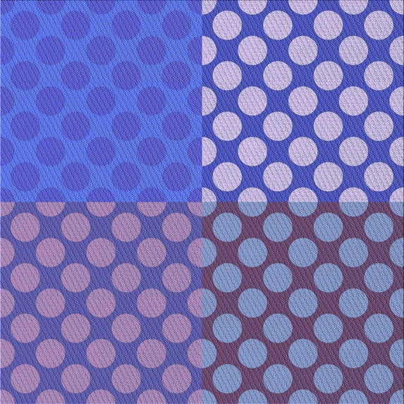 Ahgly Company Indoor Square Patterned Purple Amethyst Purple Area Rugs, 8' Square