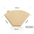 thumbnail image 2 of Cone Coffee Filters, 40 Count 1-4 Cups Unbleached V60 Disposable Coffee Filter Paper, Compatible with Conical Shaped Pour Over Coffee Dripper and Drip Coffee Maker, 2 of 4