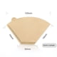 thumbnail image 3 of Papel de Filtro de Café Cónico de Pulpa de Madera Espesa - Forma de Abanico para Una Extracción Uniforme, Compatible con Cafeteras Americanas y de Goteo Manual, Paquete de 100 (40 Mm), 3 of 5