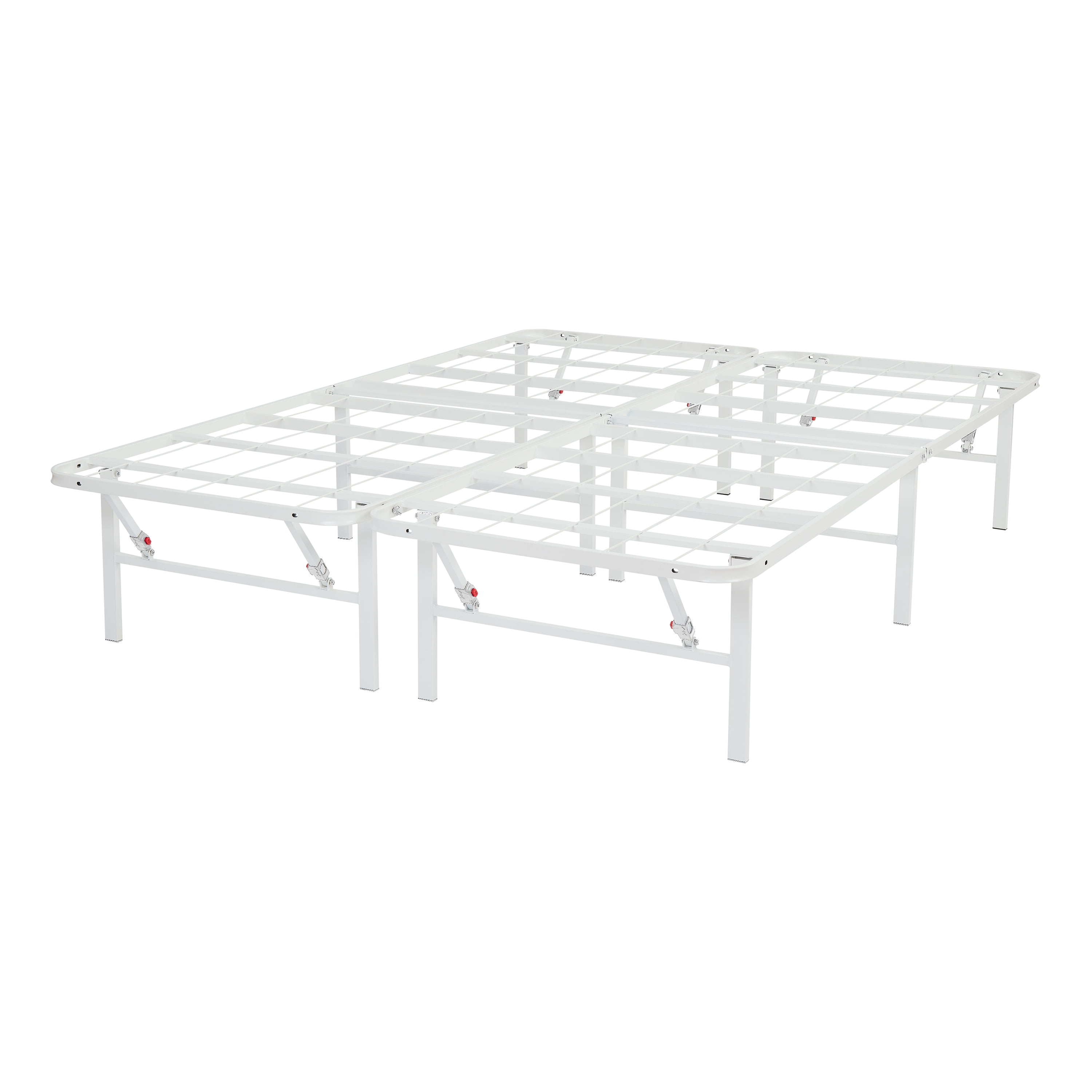 Foldable Steel Bed Frame 14-Inch High Profile Powder Coated Steel Sturdy Frames 