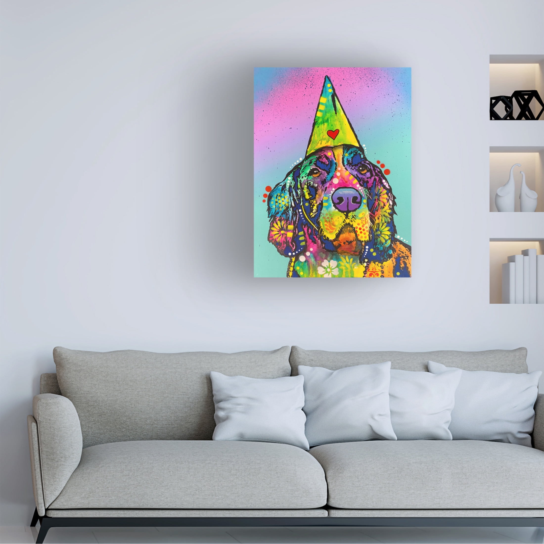 Canvas Wall Art - Dean Russo- Exclusive 'Its My Party' Wall Art for Living Room, Bedroom, or Office Décor by Trademark Fine Art - 14 x 19 Inches