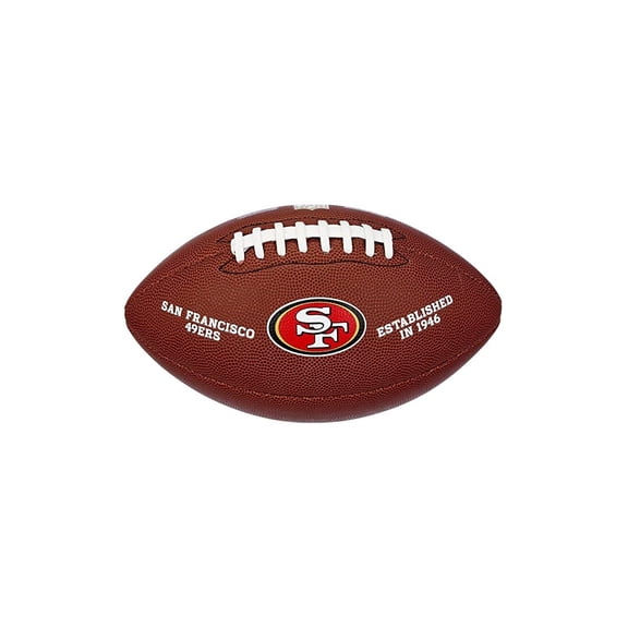 Logotipo compuesto del equipo Football Wilson NFL de los San Francisco 49ers