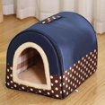 thumbnail image 1 of Indoor Dog House Soft Cozy Dog Cave Bed Foldable Removable Warm House Nest With Mat For Small Medium Cats Animals Kennel ShopWise Round, 1 of 16