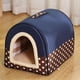thumbnail image 1 of Dog Pet House Dog Bed For Dogs Cats Small Animals Sleeping Bed Indoor Soft Cozy Dog Cave Bed Foldable Removable Warm Cats Kennel ShopWise Round, 1 of 22