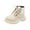 White, variant on AnuirheiH Toddler Shoes Boys Girls British Style Knitted Elasticated Lace-up Non-slip Comfortable Boots 4-6$ off 2nd