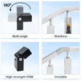 thumbnail image 4 of Muzata HT10 HL10 HT14 Accesorios para pasamanos planos - Paquete de 2 conectores de pivote vertical Accesorios para pasamanos POM de alta resistencia HA23 BNP, 4 of 5