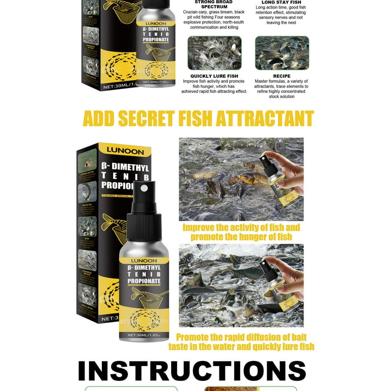 Holloyiver Fishing Attractants,High Concentration Fish Bait Attractant  Enhancer, Carp Attractive Smell Lure Tackle Food, Practical Anglers Fishing  Equipment Accessories 