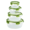 thumbnail image 5 of Large Plastic Bowl, Mixing Bowls with Lids Set of 4, Lightweight Serving Bowl with Lid, Nesting Plastic Salad Bowls with Lids for Kitchen Prepping, Baking, Serving, Dishwasher Safe (绿色), 5 of 9