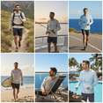 thumbnail image 5 of INGEAR Men's Lightweight SPF 50+ UV Protection Hoodie, Long Sleeve Rashguard with Pocket, , Sorbet Tiedye , XL, 5 of 7