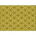 thumbnail image 1 of Ahgly Company Indoor Rectangle Patterned Dark Yellow Green Area Rugs, 6' x 9', 1 of 6