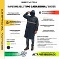 thumbnail image 2 of Impermeable gabardina largo para lluvias ligero premium unisex hombre mujer con reflejantes rainwear talla Mediana Beckon rainwear premium quality bk095 unisex TALLA MEDIANA, 2 of 8