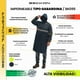 thumbnail image 2 of Impermeable gabardina largo para lluvias ligero premium unisex hombre mujer con reflejantes rainwear talla Extra Grande Beckon rainwear premium quality bk095 unisex TALLA EXTRA GRANDE, 2 of 8