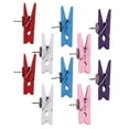 thumbnail image 2 of Pinzas de Empuje con Clips Madera Tachuelas Chinchetas, para Corcho Tableros Pared Fotos Notas Uso en Oficina Casa Escuela Multicolor 20 Piezas, 2 of 5