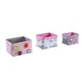 thumbnail image 1 of Bintopia 88830 Set de Bac de Stockage à Ressort - Gris&44; Blanc & Rose - Pack de 3, 1 of 1