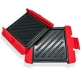 thumbnail image 4 of facefd 2Pcs Rapid Heating Barbecue Trays Non-stick Baking Trays for Microwave Oven, 4 of 6