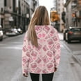 thumbnail image 3 of COEQINE Pullover Casual Wear Oversized Women's Hoodies Sweatshirts Cozy Y2K Soft Loose Long Sleeves Crewneck Fit Lightweight Outfits Sweatshirt Workout Fashion Cute Pig Crewneck, 2XL, 3 of 7