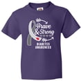 thumbnail image 3 of Inktastic Diabetes Awareness Brave and Strong Youth T-Shirt, 3 of 5