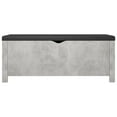 thumbnail image 3 of vidaXL Storage Box with Cushion Concrete Grey 105x40x45 cm Engineered Wood, 3 of 4