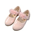 thumbnail image 3 of Sngxgn Toddler Flower Girl Dress Shoes - Girl Ballet Flats Party School Shoes Wedding(Pink,5-5.5 Y), 3 of 8