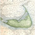 thumbnail image 2 of CafePress - Vintage Map Of Nantucket (1857) - Unique Fabric Shower Curtain 70" x 72", 2 of 3