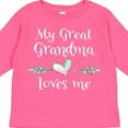 thumbnail image 4 of Inktastic My Great Grandma Loves Me Heart Great Grandchild Boys or Girls Long Sleeve Toddler T-Shirt, 4 of 5