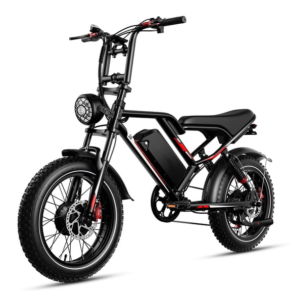 S8-Single 1000W Motor Motorized Dirt Bikes,48V 17.5Ah,Battery Up to 37 Miles 32MPH,20" Fat Tire All-Terrain Motorized Dirt Bikes,UL2849