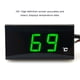 thumbnail image 5 of Riwesomey Medidor de temperatura Indicador de temperatura Termómetro Mano de obra multicolor Tamaño compacto Fácilmente instalado Pantalla LCD Accesorios para motos Riwesomey VI017079-00, 5 of 6