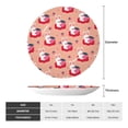 thumbnail image 2 of Honeii Bunny And Strawberry Print Elegant Bone China Decorative Plate, Porcelain Plate,Art Crafts,Ceramic Ornaments for Home Office Wall Decor-8in, 2 of 6