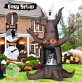 thumbnail image 2 of GOOSH Halloween Inflatables 9 FT Halloween Tree Inflatables with Built-in LED lights, Scary Halloween Spooky Tree Blow Up with White Ghost, Outdoor Halloween Decorations for Halloween Holiday Party, 2 of 7