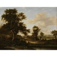 thumbnail image 2 of Patrick Nasmyth 24x19 Black Ornate Framed Double Matted Museum Art Print Titled: Near Penshurst, Kent (1828), 2 of 5