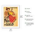 thumbnail image 2 of Champs Elysees Ice Palace (Palais De Glace) Skating Rink - Vintage French Advertising Poster by Jules Cheret c.1896 - Japanese Unryu Rice Paper Art Print (Unframed) 17 x 22 in, 2 of 4