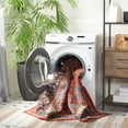 thumbnail image 3 of SAFAVIEH Journey Casey Oriental Machine Washable Area Rug, Red/Blue, 7'9" x 10', 3 of 9