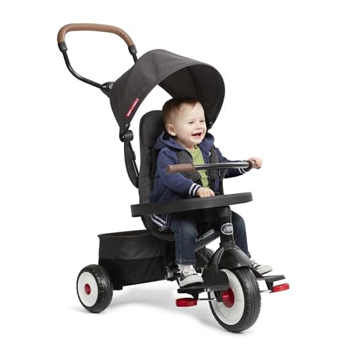 Radio Flyer 4-in-1 Stroll 'N Trike, Ages 1-5 Years, 492 - Black