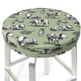 thumbnail image 3 of Disketp Farm Cows Funda Redonda para Taburete, Funda de Cojín para Silla de Bar Suave y Elástica-14 inch, 3 of 7