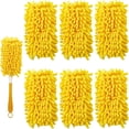 thumbnail image 1 of JUNWELL Reusable Duster Refill Compatible with Swiffer Hand Duster - 360 Heavy Duty Dusters Refills - Microfiber Ceiling Fan Duster for Swiffer Dusters Extended Handle  4 Pack(Handle is N, 1 of 6