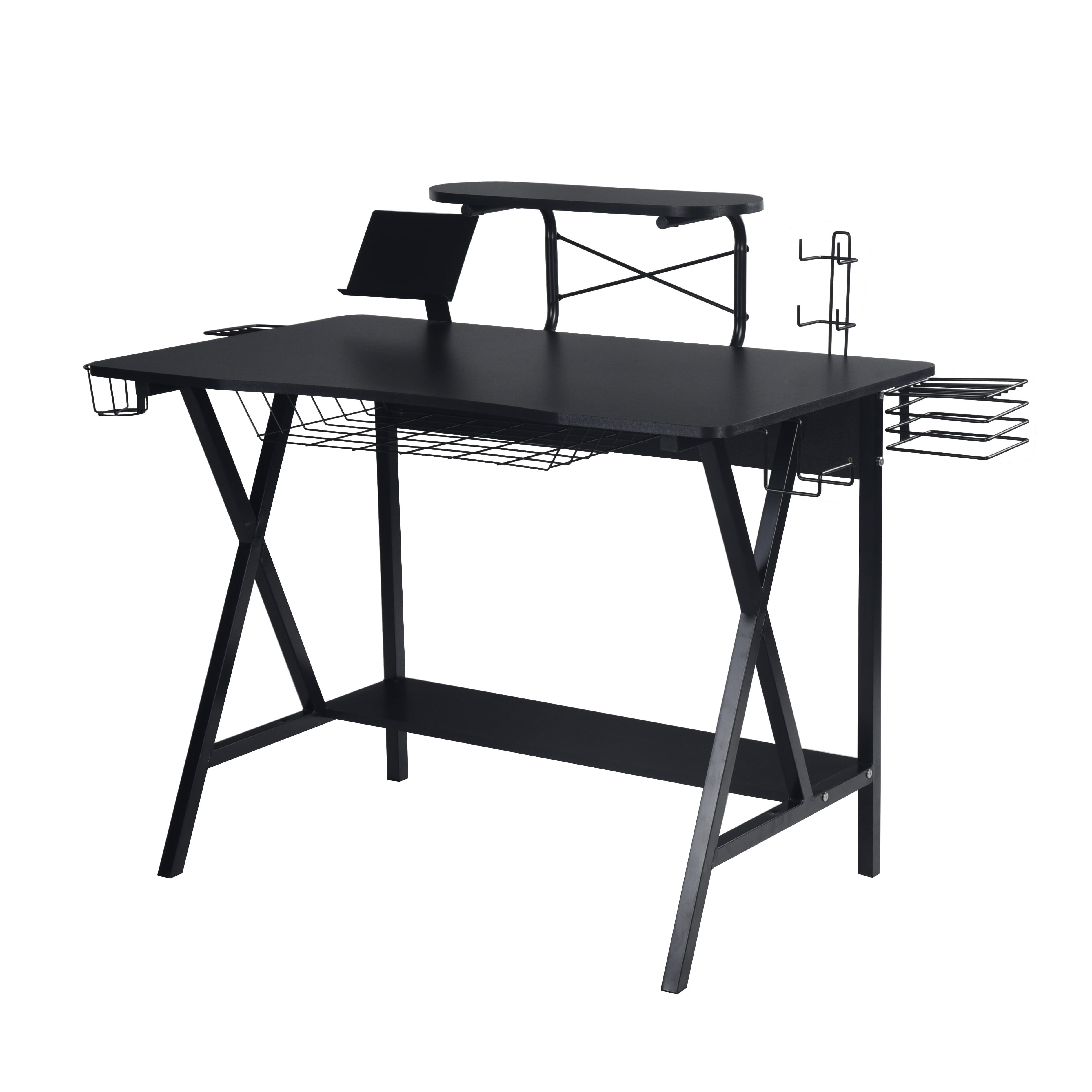 Gaming Desk Controller Headphone Speaker Stands Game Box Organization