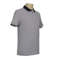 thumbnail image 3 of Playera Polo George Talla G Manga Corta de Rayas Blanco con Negro, 3 of 4