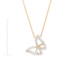 thumbnail image 4 of Women's Welry 1/5 cttw Diamond Butterfly Pendant Necklace in 10kt Yellow Gold, 18", 4 of 4