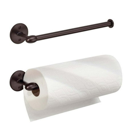 New York Orbinni Kitchen Wall-Mount Paper Towel Holder, Bronze
