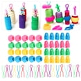thumbnail image 4 of 60Pcs Bobbin Thread Buddies Silicone Holder Clips Plastic Clamps Spool Huggers Embroidery Tools, 4 of 5