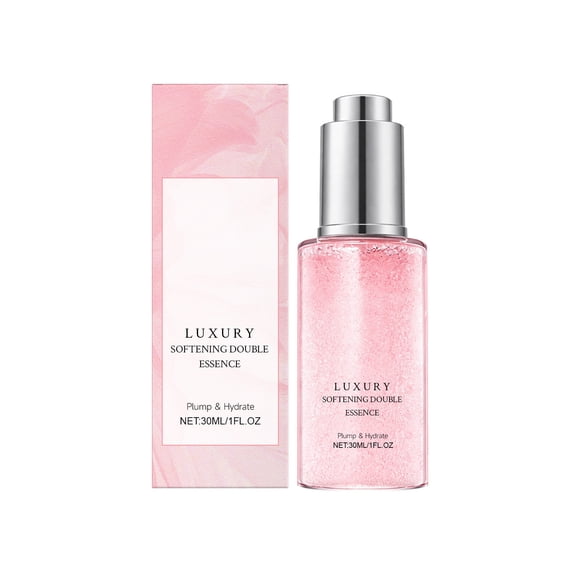 Uxgjfwu Lightweight Hydrating Face Essence for Smoother Skin, Dewy Finish with Pore Refining and Glowing Appearance, Softening Double Essence, 1.01 Fl Oz